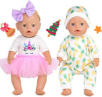 Sweet Dolly Accesorios para muñecas de bebé, 5 juegos de ropa