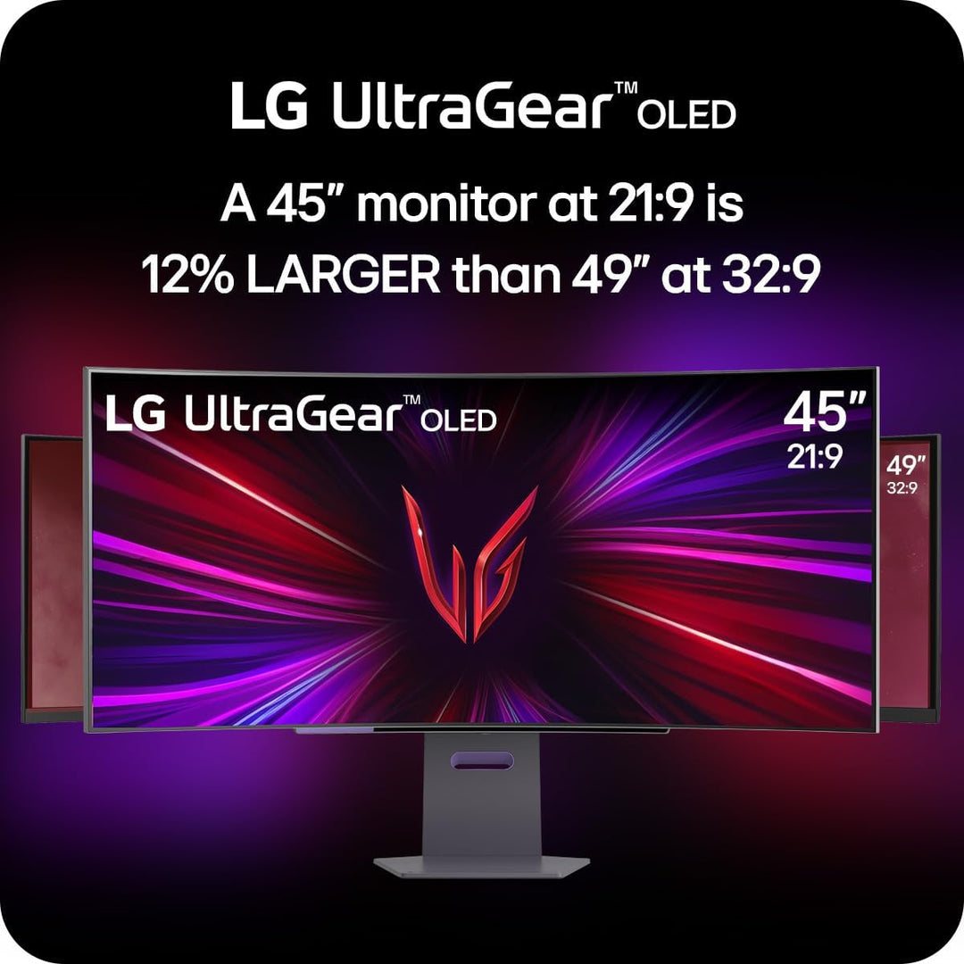 LG 45GS95QE Ultragear OLED Monitor curvo para juegos de 45 pulgadas...