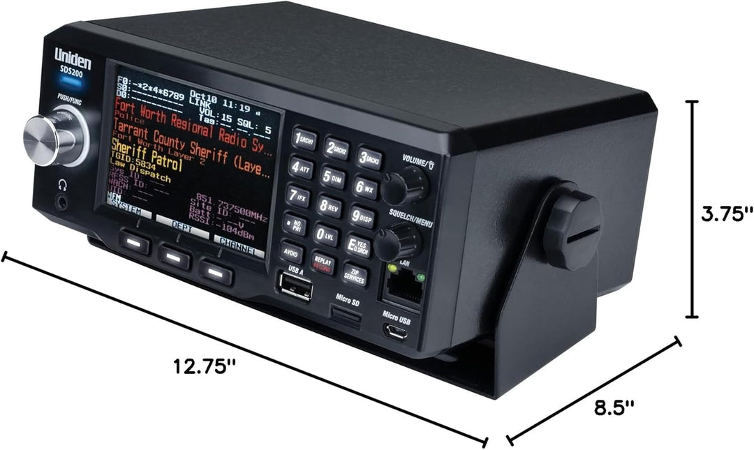 Uniden SDS200 True I/Q TrunkTracker X Base/Escáner digital