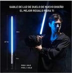BSTSABER Sable de luz, suave oscilación de duelo, sable de luz de duelo/control de botón