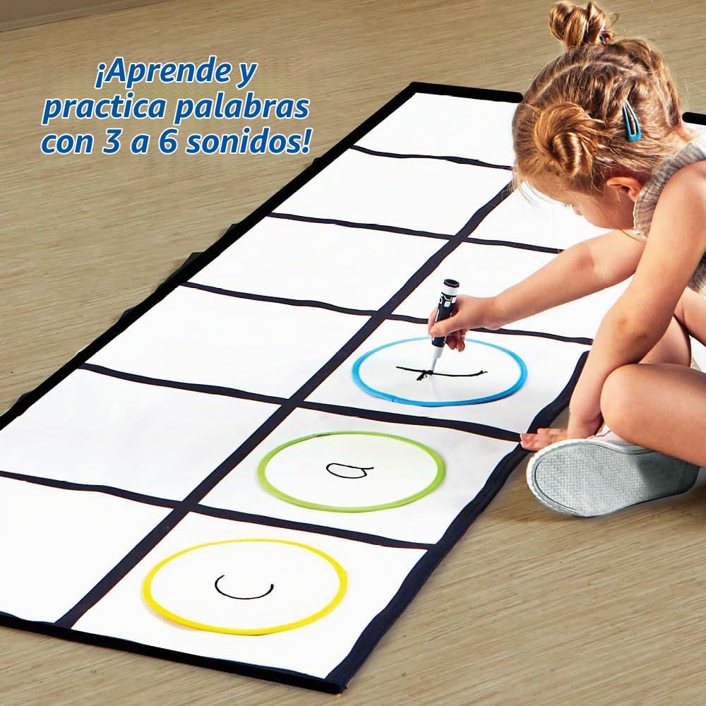 hand2mind Set de Alfombra de Elkonin para Actividad en el Suelo, Conciencia Fonémica, Edades 3+
