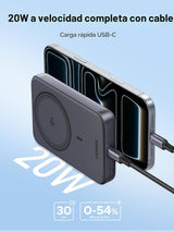 UGREEN Banco magnético delgado PD 20W del poder de 10000mAh Qi2 15W...