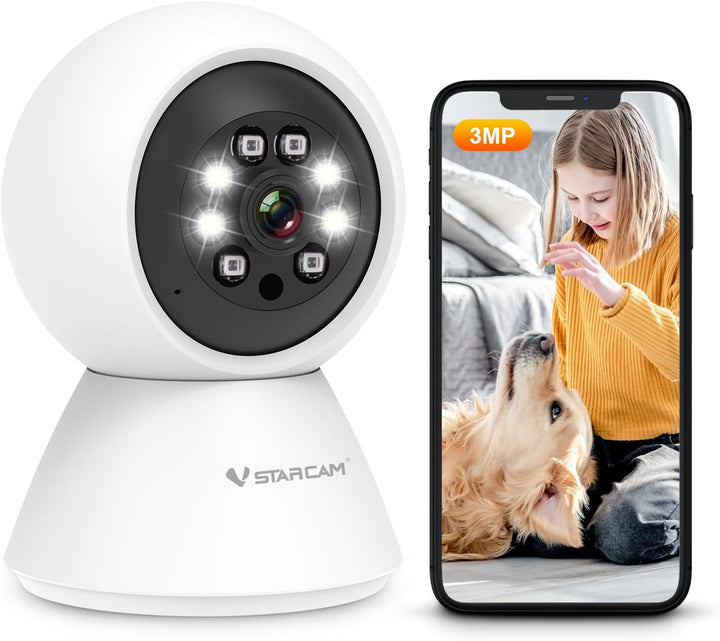 VSTARCAM Cámaras de 3MP para seguridad en el hogar, cámara para mas...