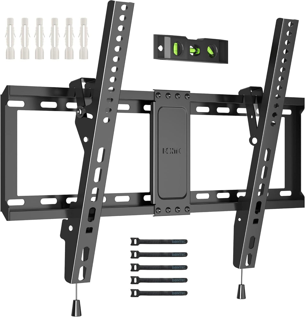 BONTEC Soporte de pared para TV, 37-85 pulgadas, soporta hasta 132 libras