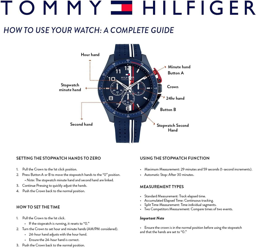 Tommy Hilfiger Reloj cronógrafo de cuarzo para hombre