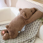 SNOWOLF Animales de Peluche de Oso Gigante con Peso, Almohada Decorativa de Peluche de Oso Marrón de 40", Súper Lindos Juguetes de Peluche Kawaii, Regalos para Niños, Niñas y Adultos, 100cm, Marrón