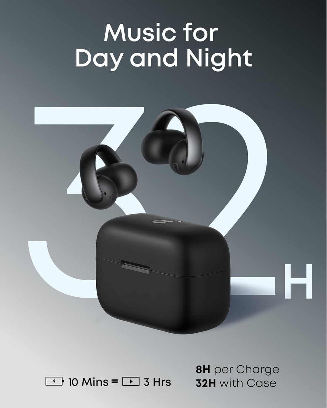 Soundcore AeroClip by Anker, auriculares de oreja abierta, auricula...