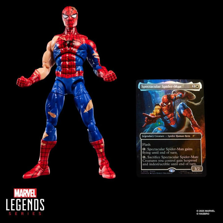 Marvel Legends Series Magic: The Gathering Battle-Damaged Spider-Ma...