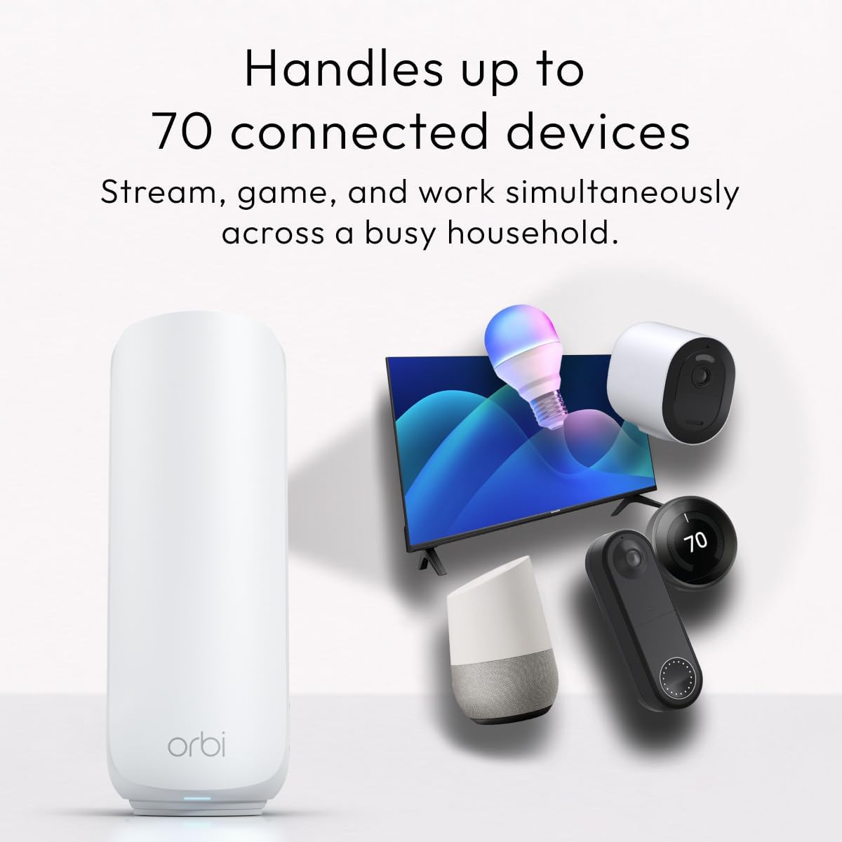 NETGEAR Orbi 370 Series WiFi 7 Sistema de malla, hasta 4,000 pies cuadrados