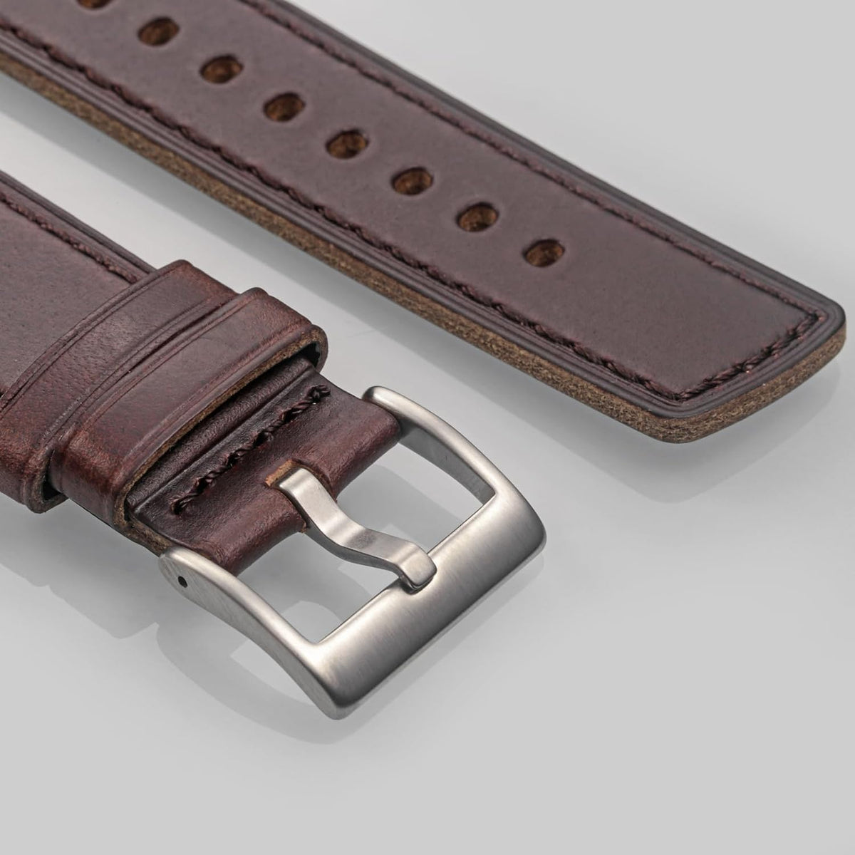 hemsut h Horween - Correas de reloj de cuero para hombre, correa de cuero de liberación rápida para reloj, envoltura de repuesto de 0.71 pulgadas, 0.78 pulgadas, 0.86 pulgadas