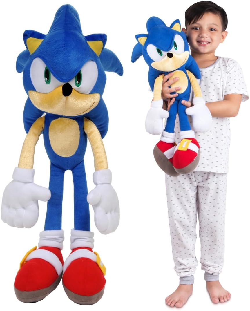 Sonic The Hedgehog Anime - Ropa de cama para niños, almohada de felpa súper suave, 22 pulgadas de alto, (producto oficial) por Franco