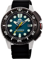 ORIENT Orient RA-AC0L04L M-Force Delta - Reloj de buceo automático para hombre con correa de goma, esfera azul