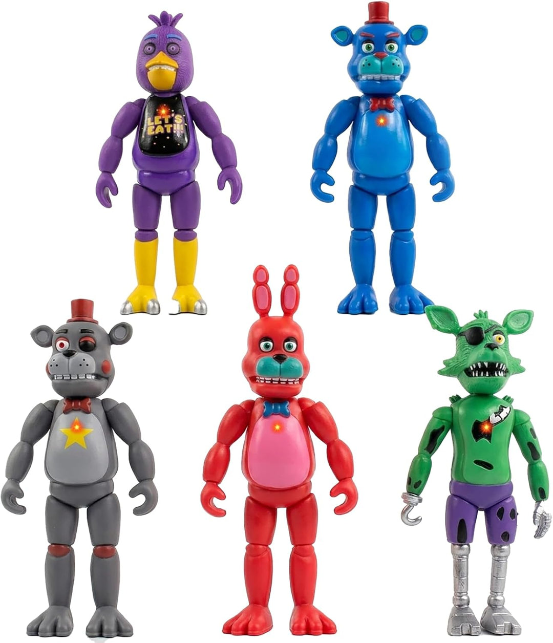 HOpGdd Juego de figuras de acción, juguetes articulados movibles de...