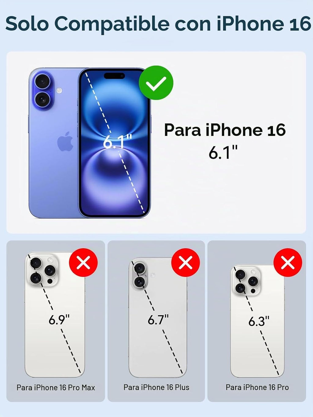 NEWDERY Funda de batería para iPhone 16 USB C Funda de carga rápida 6.1