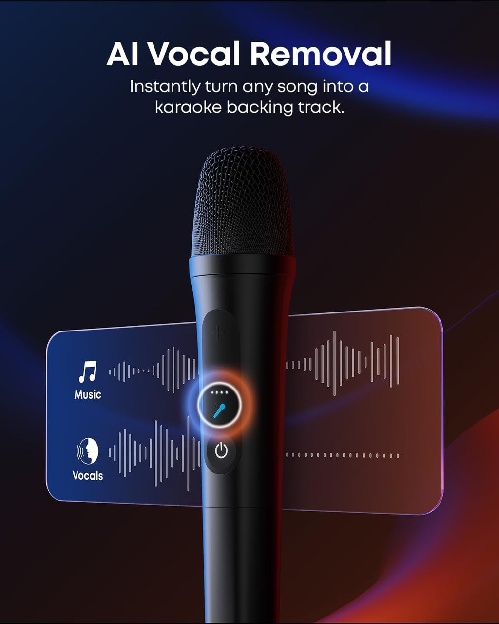 soundcore Rave 3S - Altavoz de fiesta AI con 2 micrófonos inalámbricos, sonido de 200 W, eliminación de voz AI, reverberación, espectáculo de luz, tiempo de reproducción de 12 horas, sistema PA