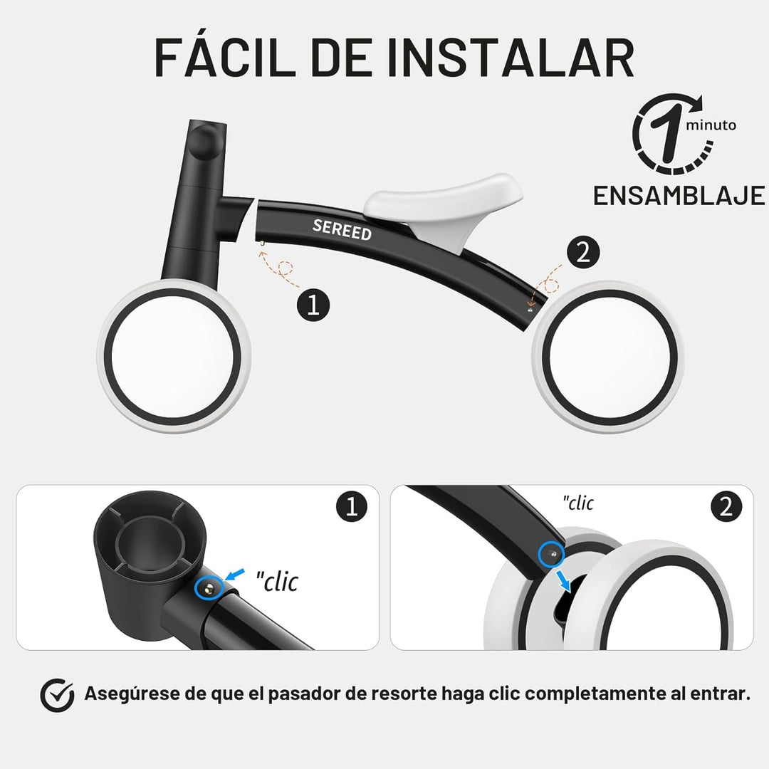 SEREED - Bicicleta de equilibrio para bebés de 1 año, niños