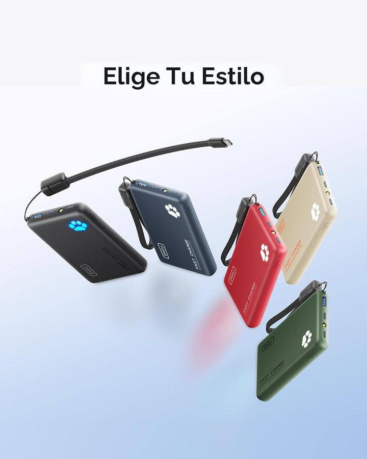 INIU Cargador portátil, Banco de energía ultra delgado de 10000mAh...