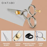 Ontaki Tijeras para barba y bigote para hombre, acero japonés de 5....