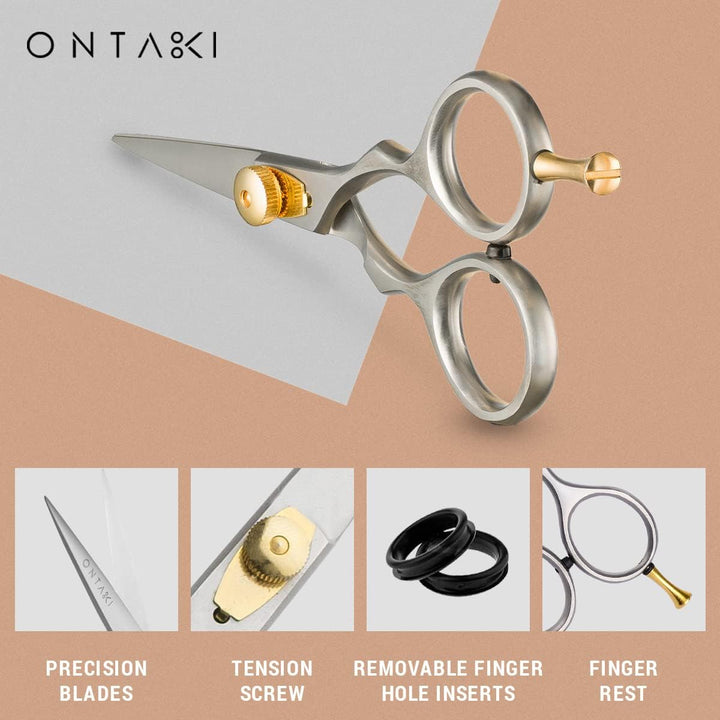 Ontaki Tijeras para barba y bigote para hombre, acero japonés de 5....