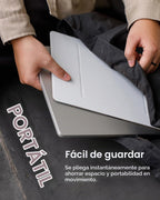 MOFT Soporte Invisible para Laptop de Escritorio, Soporte para Tableta y Computadora Sin Adhesivo con Doble Ángulo, Soporte Elevador de Laptop Plegable y Portátil, Compatible con Tabletas de 7-11" y