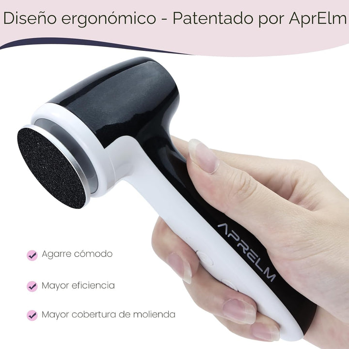 AprElm-E7 Removedor de callos eléctrico recargable para pies con di...