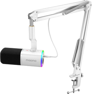 MAONO Kit de micrófono XLR\/USB para juegos: micrófono dinámico par...