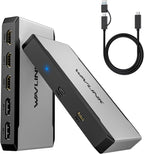 WAVLINK Adaptador USB C a triple monitor, compatible con Mac y Windows