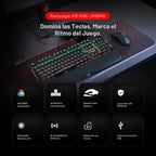RAMPAGE GEAR KB-R86 Umbra Teclado mecánico para juegos – Inter...