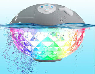 Blufree Altavoces Flotantes para Piscina con Luces Coloridas, Altav...