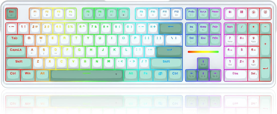 Redragon K745 HE Teclado para juegos de disparo rápido, teclado mec...