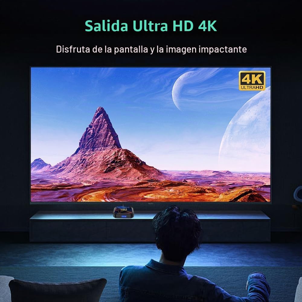 Android 13.0 TV Box, Android Box 2026 con 3D 8K 4GB RAM 32GB ROM RK3528