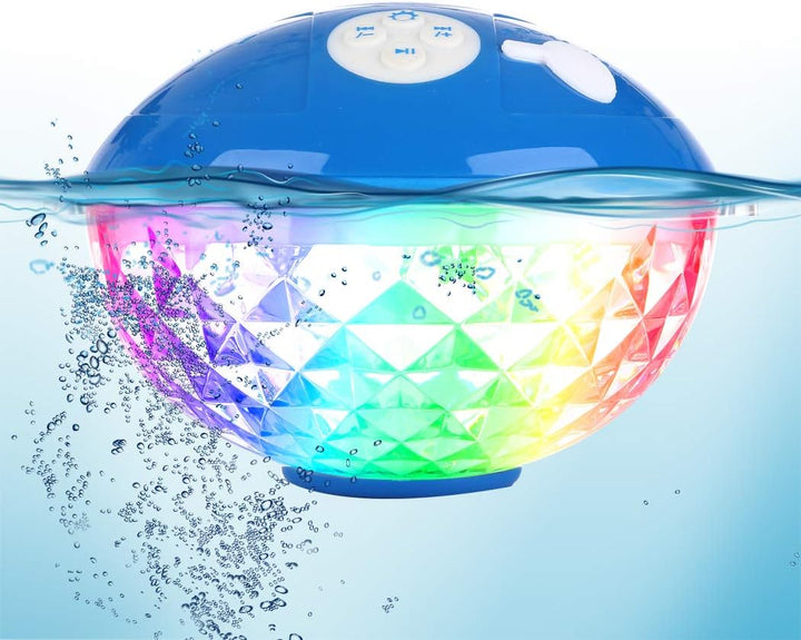 Altavoces Bluetooth con luces coloridas, portátil, con nivel de pro...