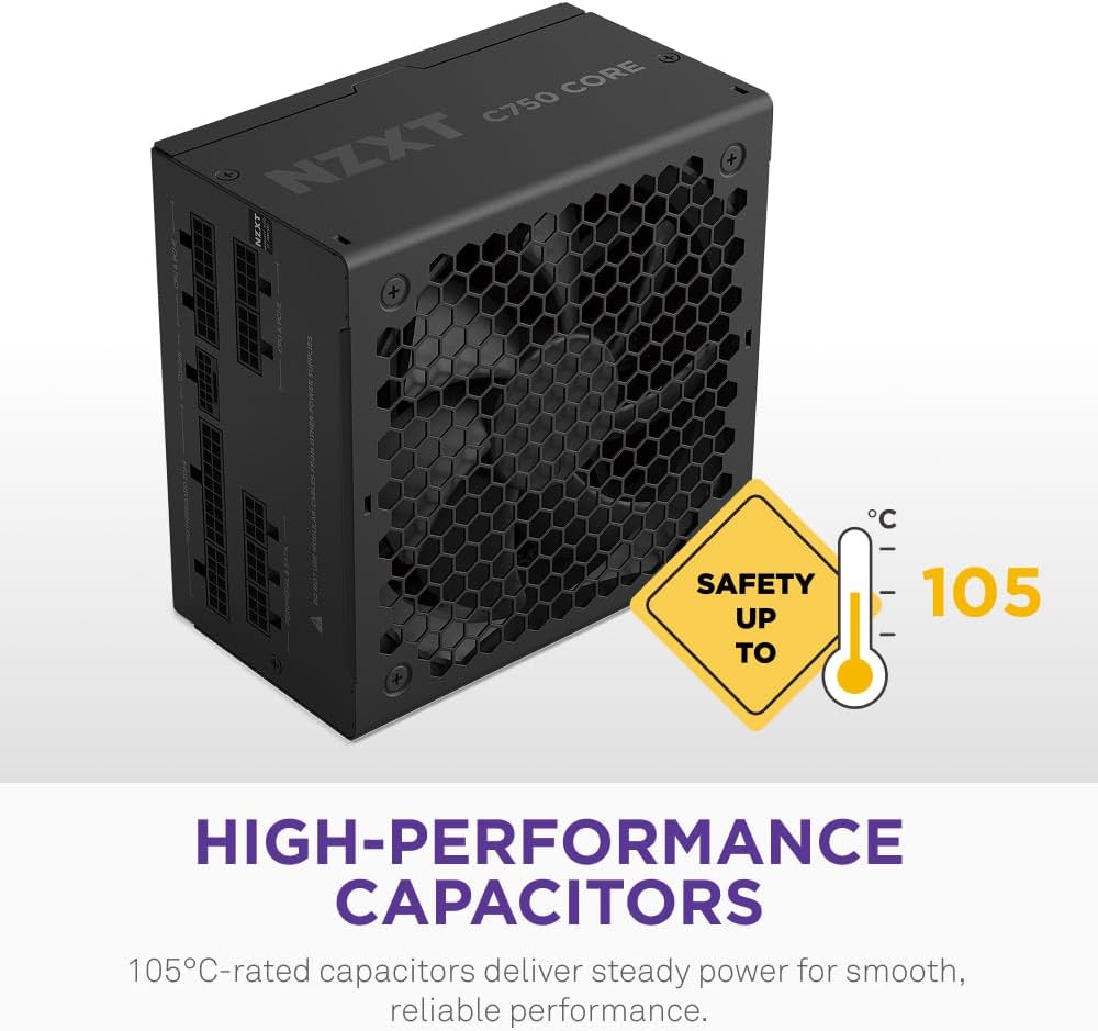 NZXT C1000 Gold Core - Fuente de alimentación ATX 3.1 de 1000 W, 80...