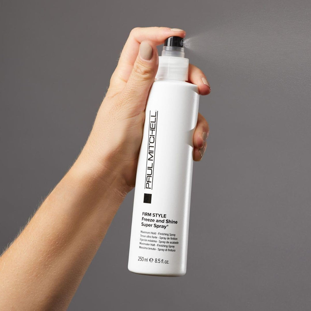 Paul Mitchell Freeze and Shine Super Hairspray, máxima sujeción, la...