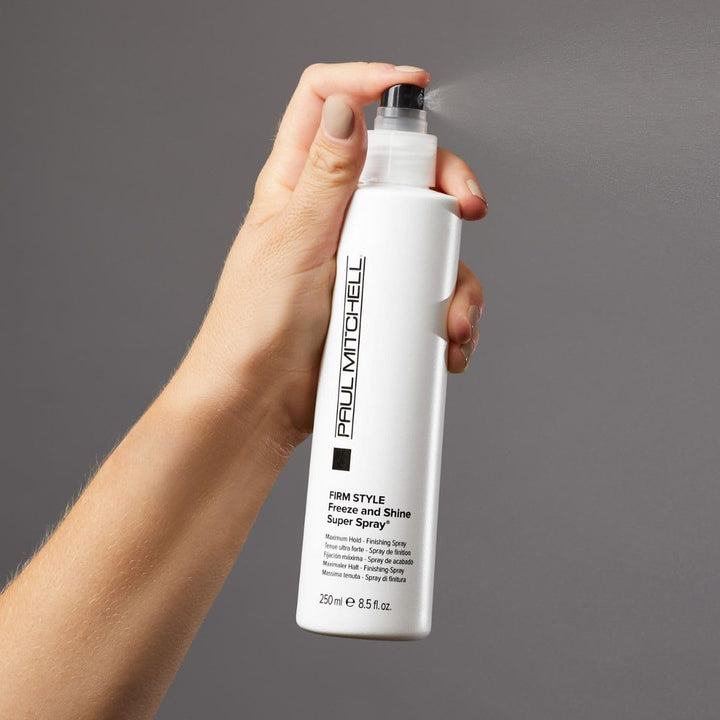 Paul Mitchell Freeze and Shine Super Hairspray, máxima sujeción, la...