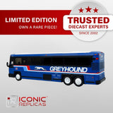 Iconic Replicas 2001 MCI D4000 Entrenador Greyhound Blue