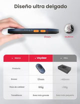 Vaydeer Air 3 - Mouse movedor ultra delgado, con temporizador de in...