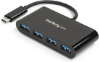 StarTech.com, HB30C4AB, hub USB 3.0 de 4 puertos, alimentado