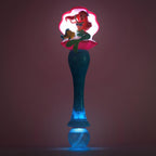 Disney Store Varita de burbujas con luz y sonido oficial de The Little Mermaid Ariel & Flounder - Juguete LED interactivo, perfecto para niños y fanáticos, ideal para juegos al aire libre y fiestas