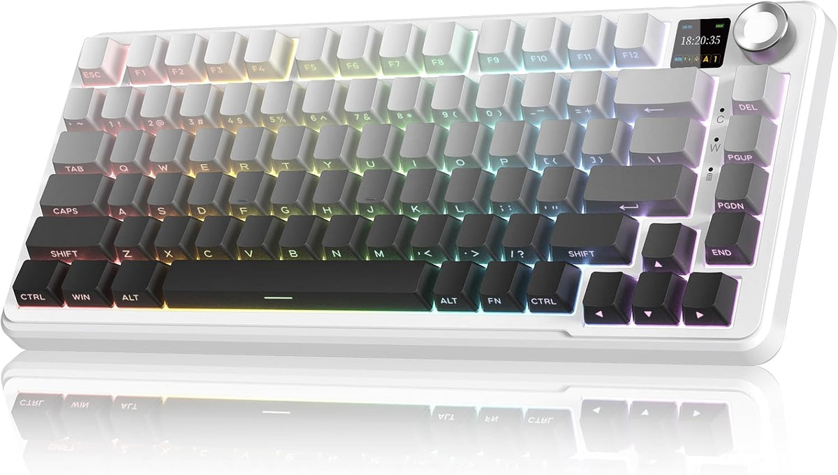 RedThunder Teclado mecánico inalámbrico K75 Pro para juegos, pantal...