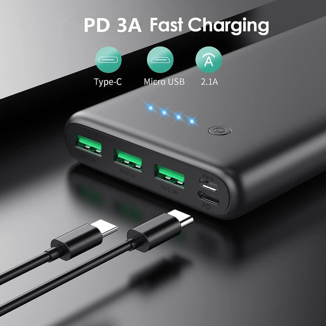 Cargador portátil de 36800 mAh, cargador de batería externa PD de c...