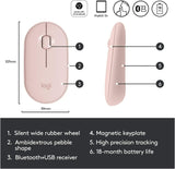 Logitech Pebble - Ratón inalámbrico con Bluetooth o receptor de 2,4...