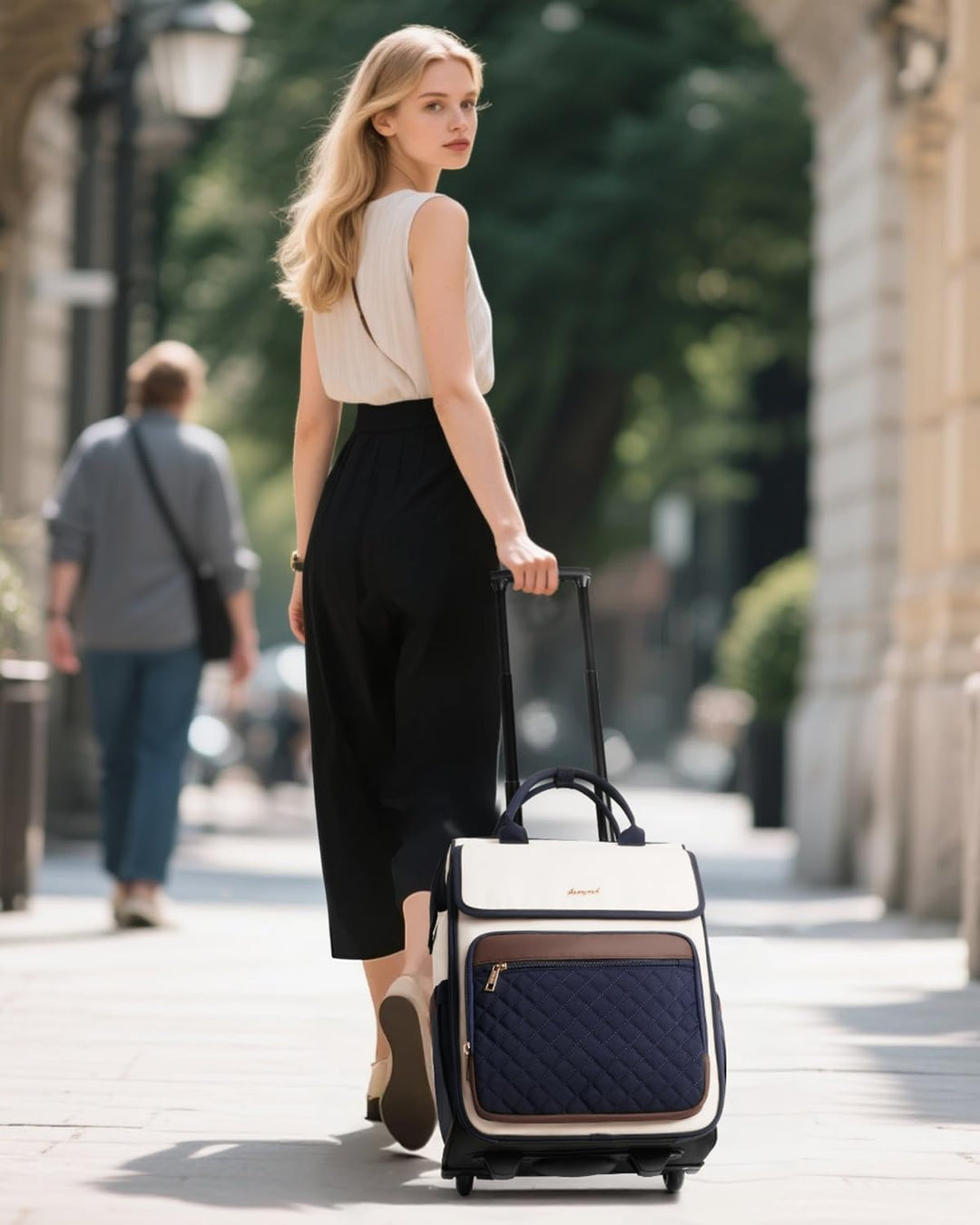 Mochila rodante Arcoyard para mujeres, mochila rodante para viajes...