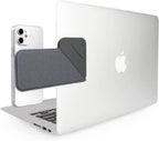 MOFT Soporte magnético para iPhone para laptop, soporte lateral delgado y plegable para monitor de teléfono, soporte de expansión de computadora portátil (gris)