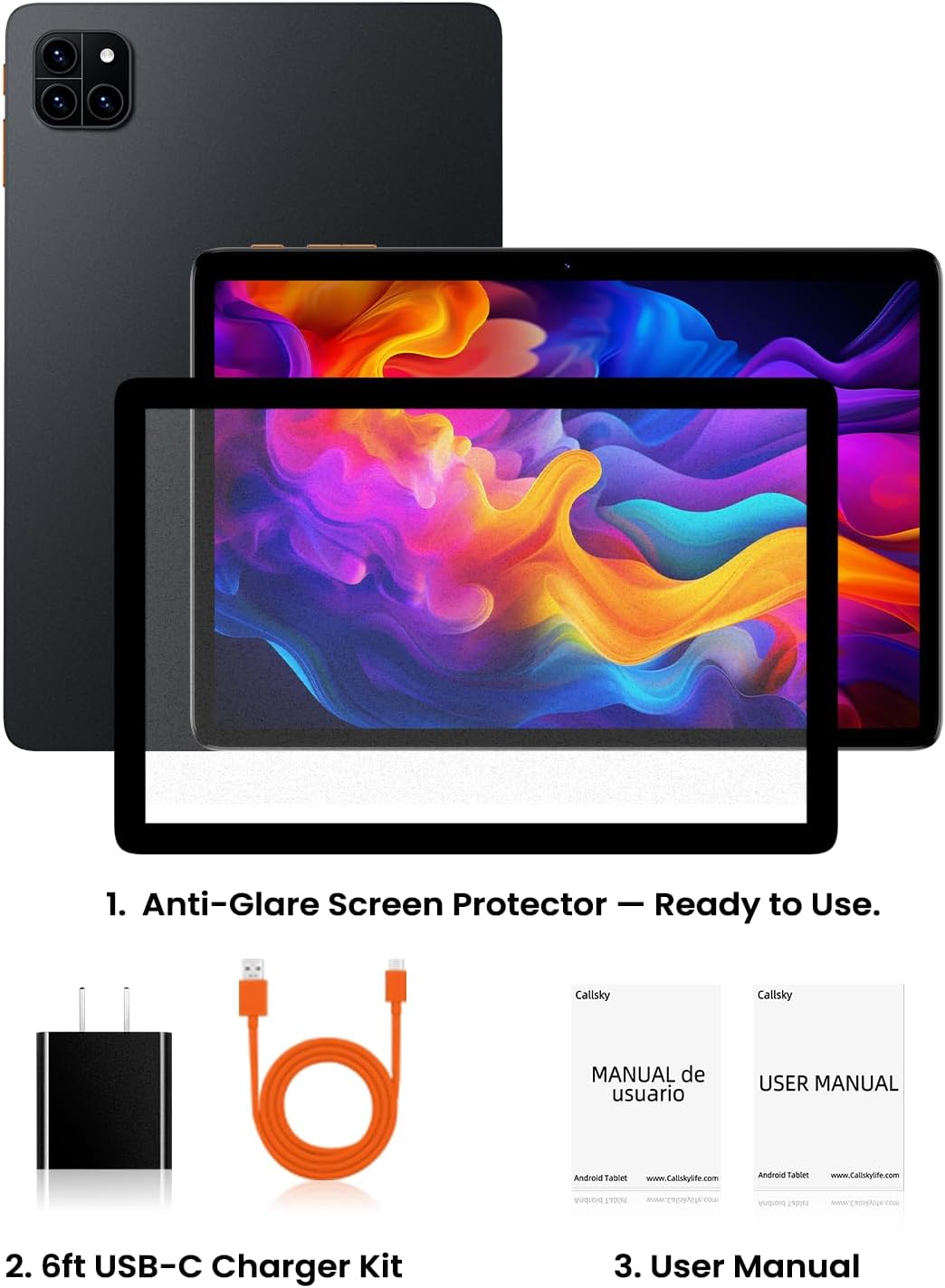 Tableta: Tablet de 10 pulgadas, tabletas Android 15, 12 GB de RAM 1...