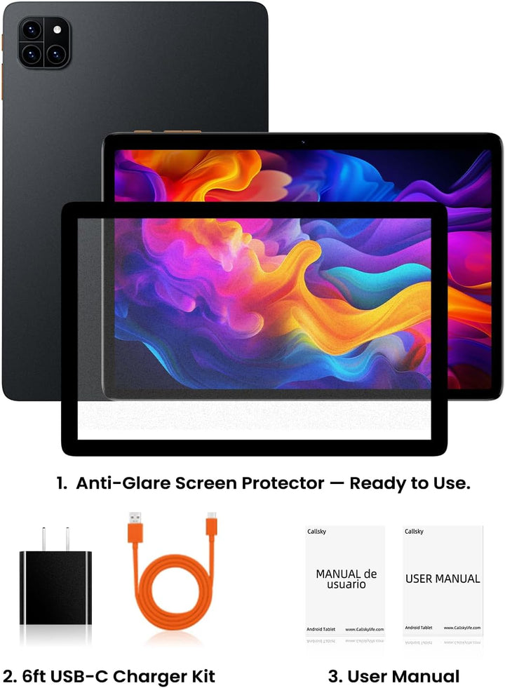 Tableta: Tablet de 10 pulgadas, tabletas Android 15, 12 GB de RAM 1...