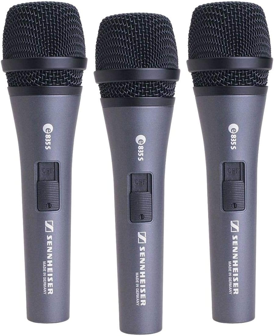Sennheiser E 835-S - Micrófono vocal en vivo con interruptor de enc...