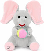 Peek a Boo Elefante de juguete, juguete musical interactivo para