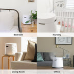 Carepod One - Humidificador ultrasónico de acero inoxidable 31S, silencioso, fácil de limpiar para habitaciones grandes, 1 galón (4 litros), solo 3 piezas lavables, apagado automático