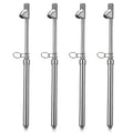 Medidor de neumáticos de doble cabezal de 12 pulgadas, medidor de presión de aire resistente para auto, camión, automóvil, caravana, furgoneta, rango de 10-150 PSI (plateado)